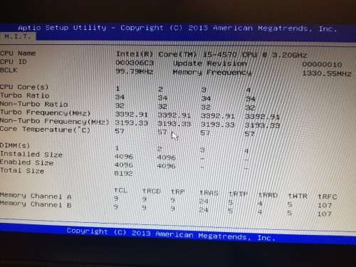 ****COMBO*** 4th Gen Core i5 -4570(3.6Ghz)  + Gigabyte Mobo + 8GB ddr3 Ram