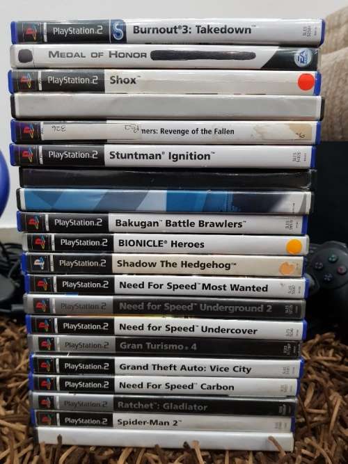 ***MASSIVE*** - PS2 Bundle (20 Games + 3 Controllers + Steering Wheel )