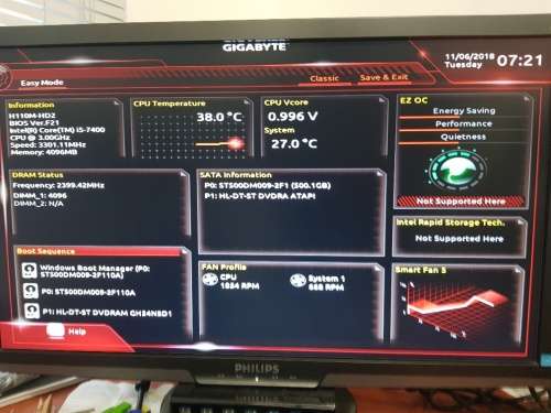 *** 7th Gen i5 Tower *** Core i5 (7400) + 4gb (ddr4) + 500GB