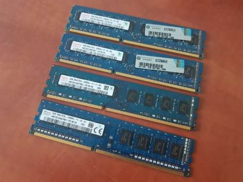 SK Hynix 16GB (4x4GB) DDR3 1600mhz Desktop Ram
