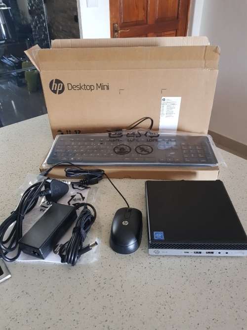 LIKE NEW Demo Unit - HP Desktop Mini MP9 G4 - 8th/9th Gen Celeron (2.9ghz) + 8GB DDR4 + 500GB + Wifi