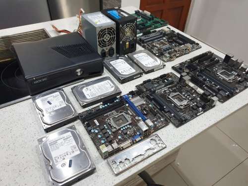 BULK LOT - Motherbaords + Xbox + Hdds + PSUs - For Repairs/Spares