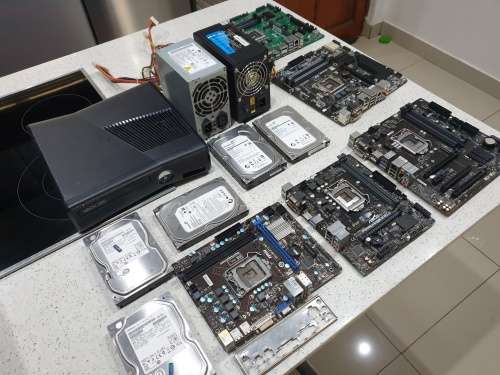 BULK LOT - Motherbaords + Xbox + Hdds + PSUs - For Repairs/Spares