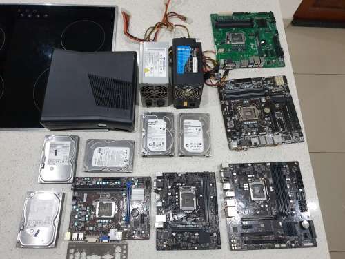 BULK LOT - Motherbaords + Xbox + Hdds + PSUs - For Repairs/Spares