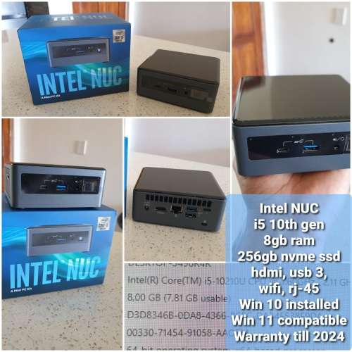 ****IN BOX**** - 10th gen i5 NUC + 8gb ram + 256gb nvme