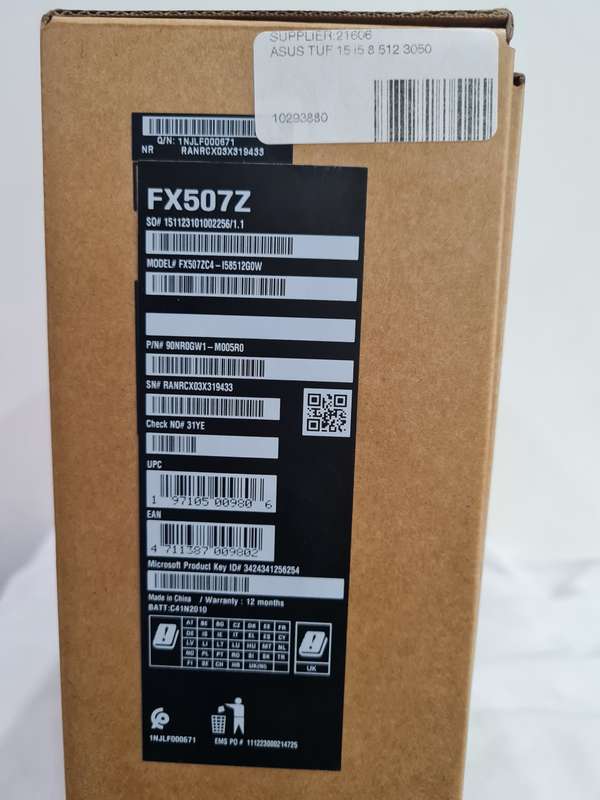 ASUS TUF 15 Intel® Core i5 12500H 8GB RAM and 512GB SSD RTX 3050 Laptop