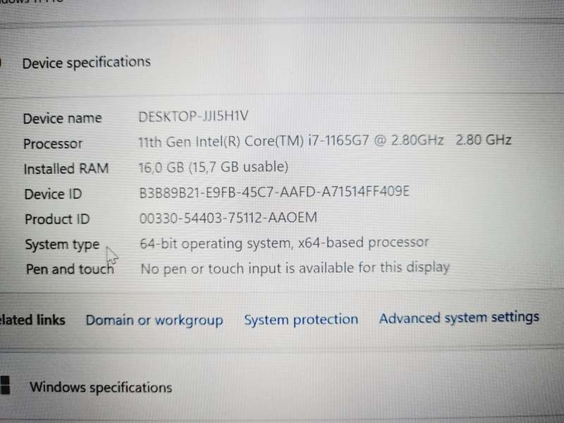 Lenovo T14 - i7 11th - 16gb - 1tb nVme