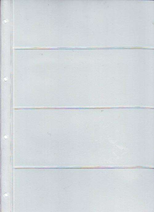Ideal BANKNOTE Fullscap 4 division pages (holds  4 )