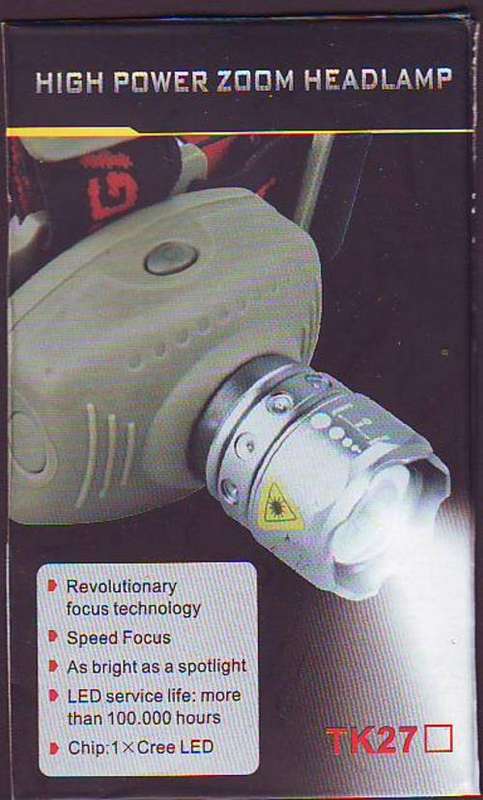 HIGH POWER ZOOM CREE LED HEADLAMP batteries included FREE