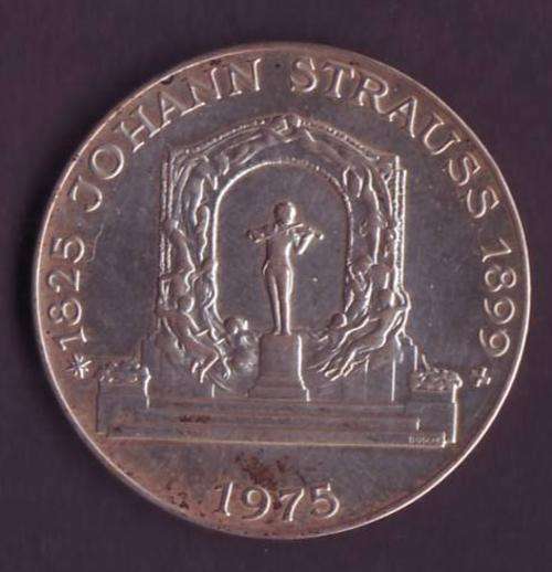 AUSTRIA 1975 100 SHILLING  50 YEARS 23.8 GRAM SILVER 64%