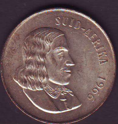 SOUTH AFRICAN SILVER R1 AFRIKAANS 1966