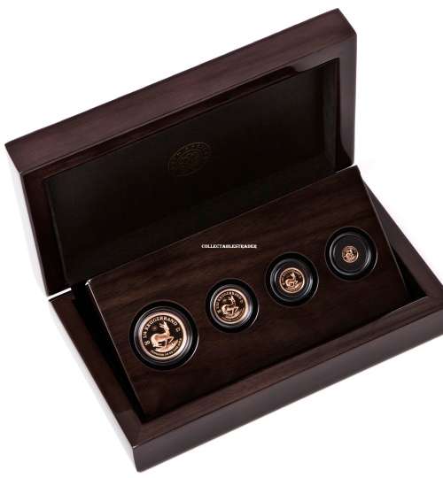 2017 Proof Krugerrand Fractional 4 Coin Set - 1/4oz,1/10th,1/20th, 1/50th 22ct Gold 50th Anniversary