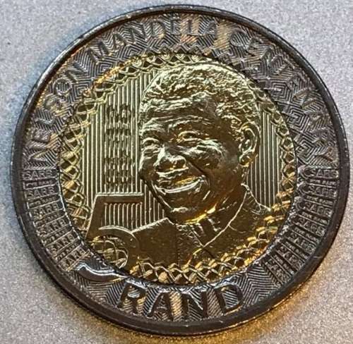 2018 NELSON MANDELA R5-00 Hologramed Security Coin in a capsule