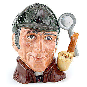 Royal Doulton Character Toby Jug**THE SLUETH**D6533**Sherlock Holmes11cm x 10cm