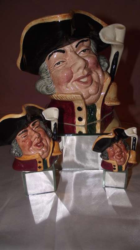 Royal Doulton RARE **TOWN CRIER COMPLETE SET OF 3**.  character toby jugs
