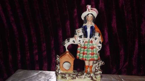 ROYAL STAFFORDSHIRE FIGURE IS I BELIEVE FROM AROUND THE 1860'S IT IS IN GREAT CONDITION FOR ITS AGE