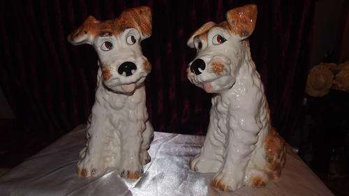 REDUCED STUNNING PAIR OF SYLVAC DOGS. Large Size Handpainted  Model No.1380.THEY ARE 30CM TALL