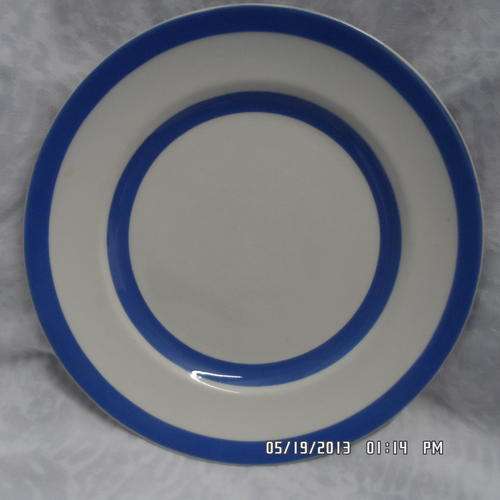 TG GREEN BACK MARK LARGE CORNISH WARE PLATE 23 CM IN VERY GOOD CONDITION.