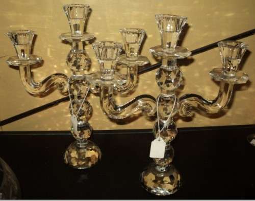glass or Chrystal?? candle sticks