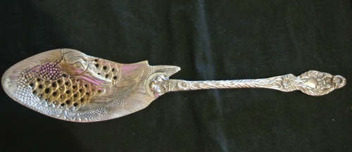 silver plated fancy duck patten server
