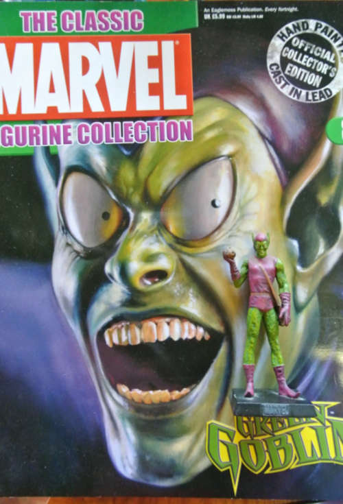 MARVEL lead comic figurine and mag(Green Boblin)