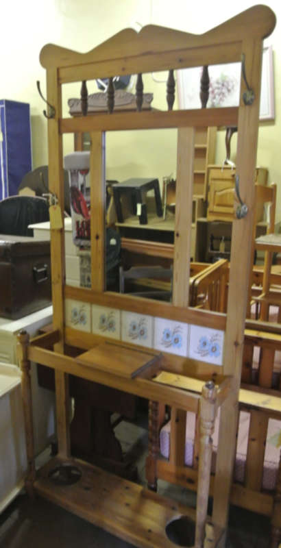 wood hall stand