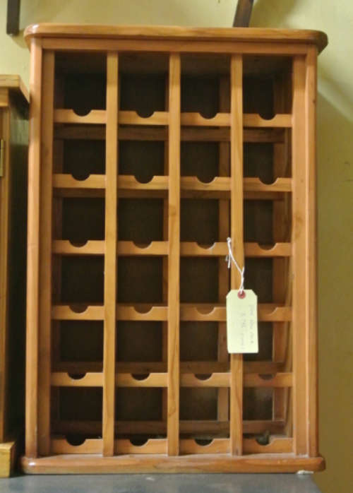 origan pine wine rack