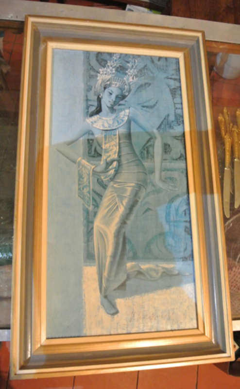 Vintage Signed Tretchikoff Print' the dancing girl'