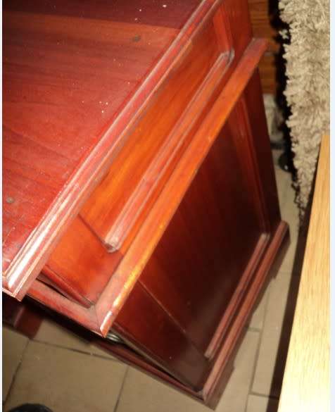 2 wooden bedside tables