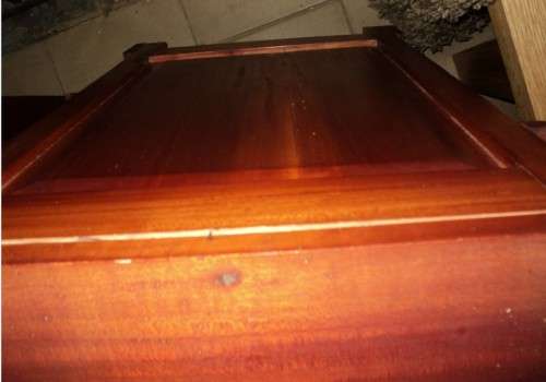 2 wooden bedside tables