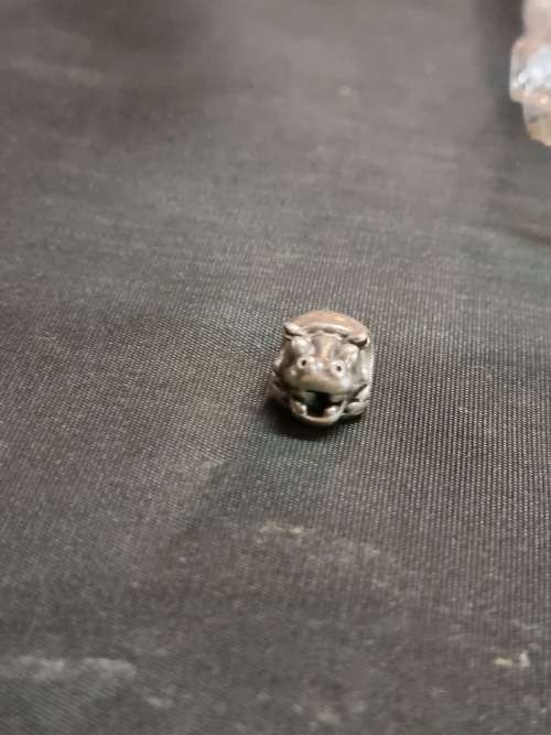 Three silver beads charms pandora