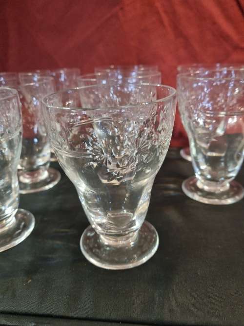 Antique webb corbett crystal glasses