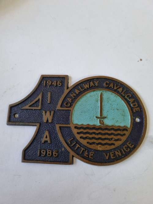 40 year commemorate brass plaque