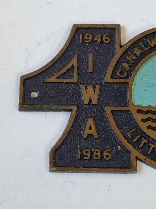 40 year commemorate brass plaque