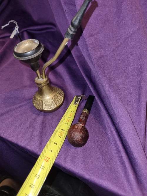 Vintage  hookah pipe and miniature display  pipe