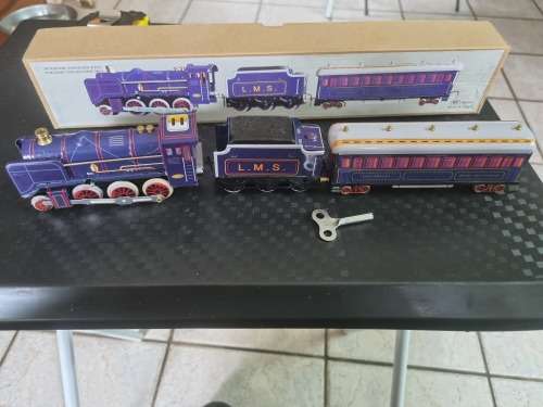 Purple tinplate train