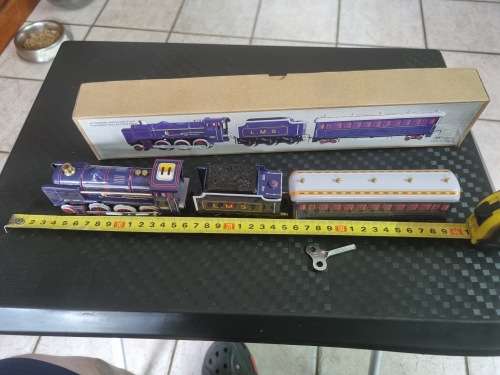Purple tinplate train