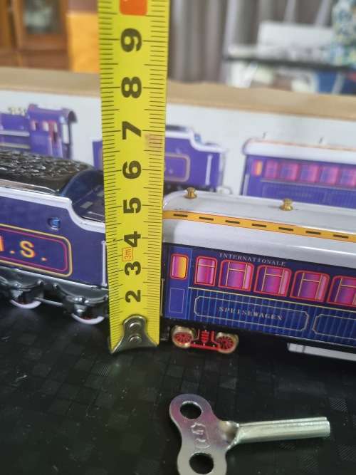 Purple tinplate train