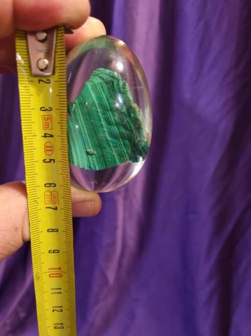 Resin eggs with natural stones inside