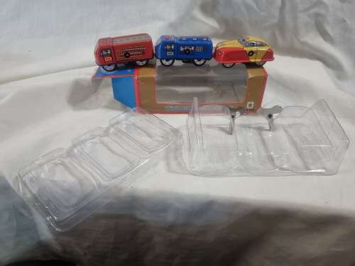 Tinplate miniature car set of 3