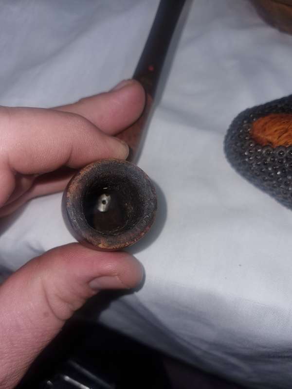 Italian pernice pipe and GBD pipe and stand