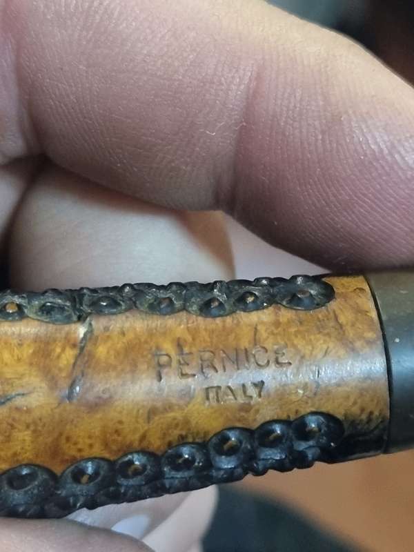 Italian pernice pipe and GBD pipe and stand