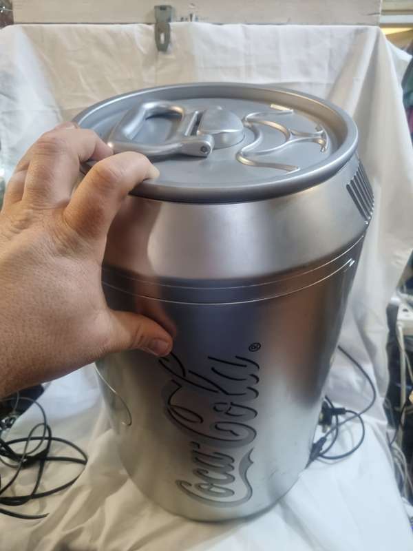 Coca-Cola mini can ac/dc fridge working