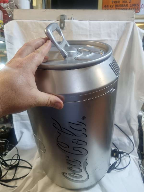 Coca-Cola mini can ac/dc fridge working