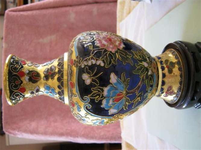 Cloisonne vase