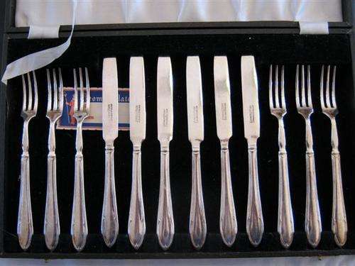 Silrver plated fruit set