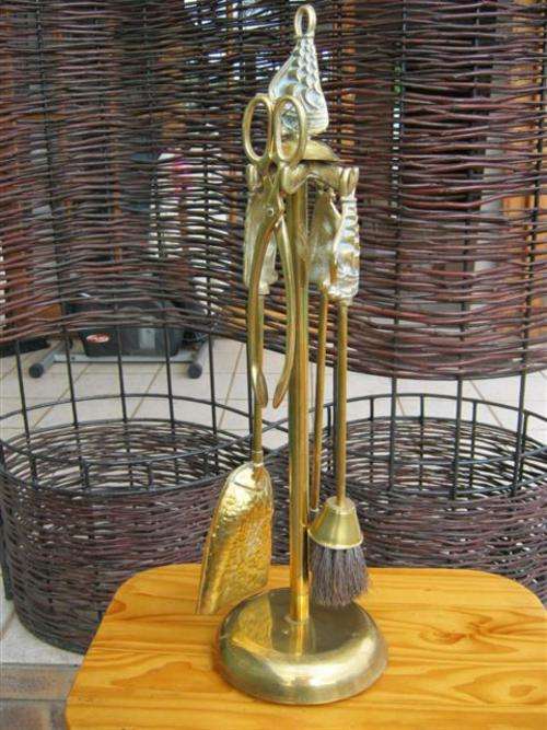 Brass fire set - magnificent