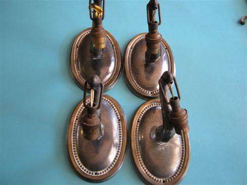 Set of 4 Light fittings that mount to wall