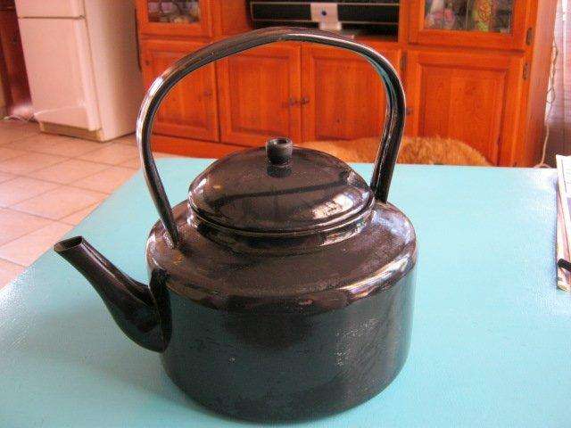Black Enamel Kettle