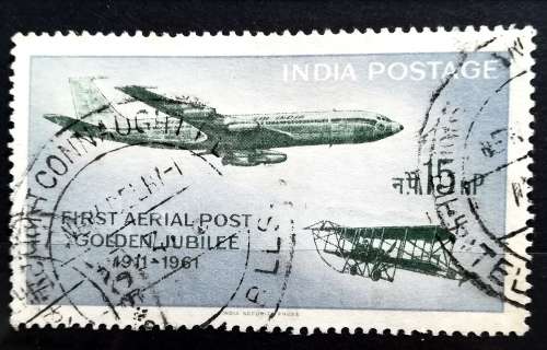 FIRST INDIA AERIAL POST GOLDEN JUBILEE